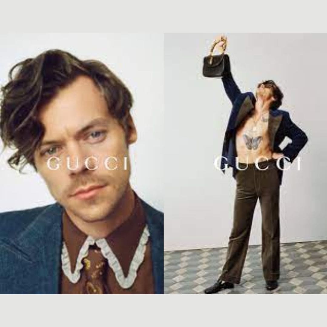 HARRY STYLES LED HIS OWN ADVERTISING CAMPAIGN FOR GUCCI HA HA HA