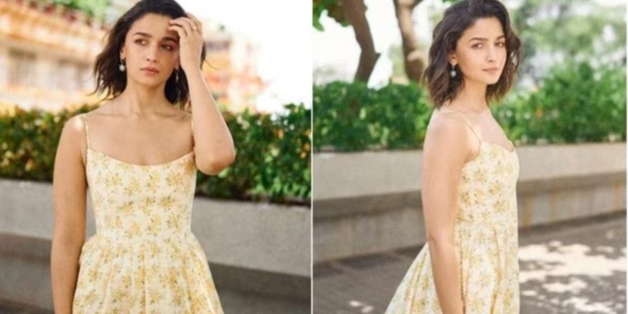 Alia Bhatt’s summer-ready floral style is centered around her flawless makeup for the book launch event.