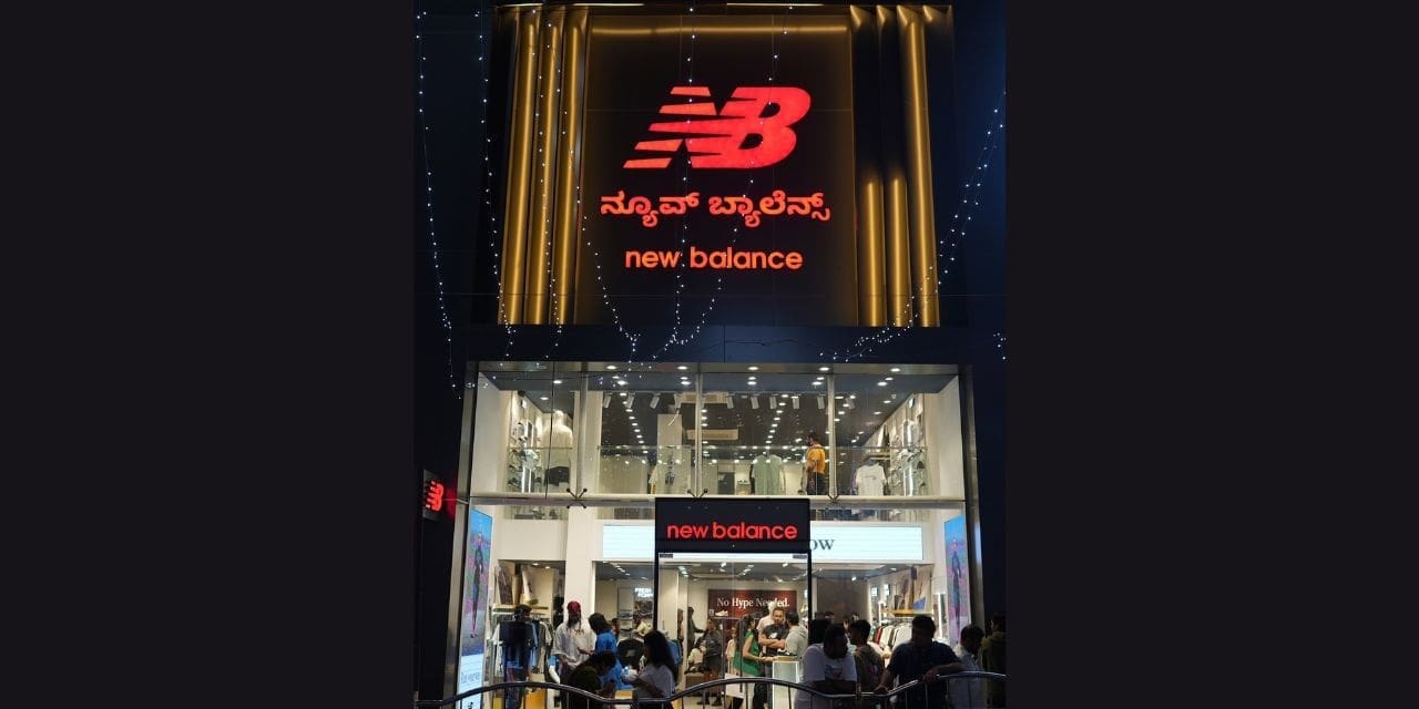 Brigade Road is the location of New Balance’s first store in Bengaluru.